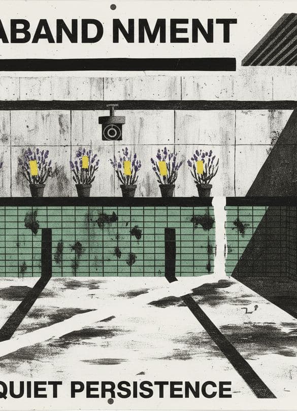 lavender's vigil at the ruin — Hilda Prosser · MODULAR one-of-a-kind original