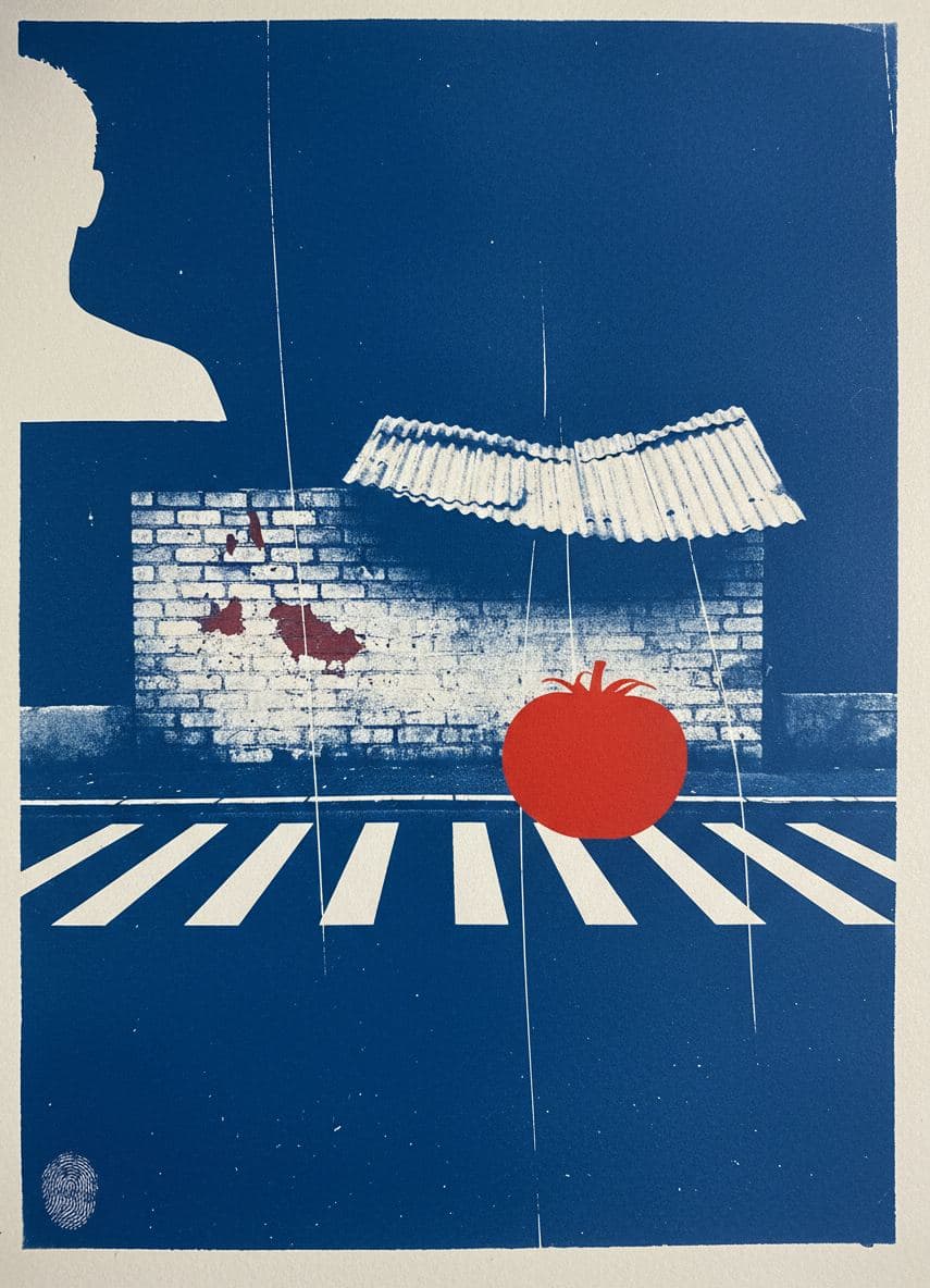 Marek Carries the Tomato — Saskia Vandenberg · MODULAR one-of-a-kind original