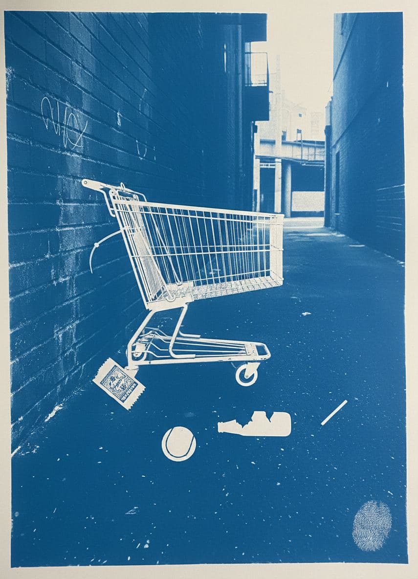 Marek Salvaging the Shopping Cart — Saskia Vandenberg · MODULAR one-of-a-kind original