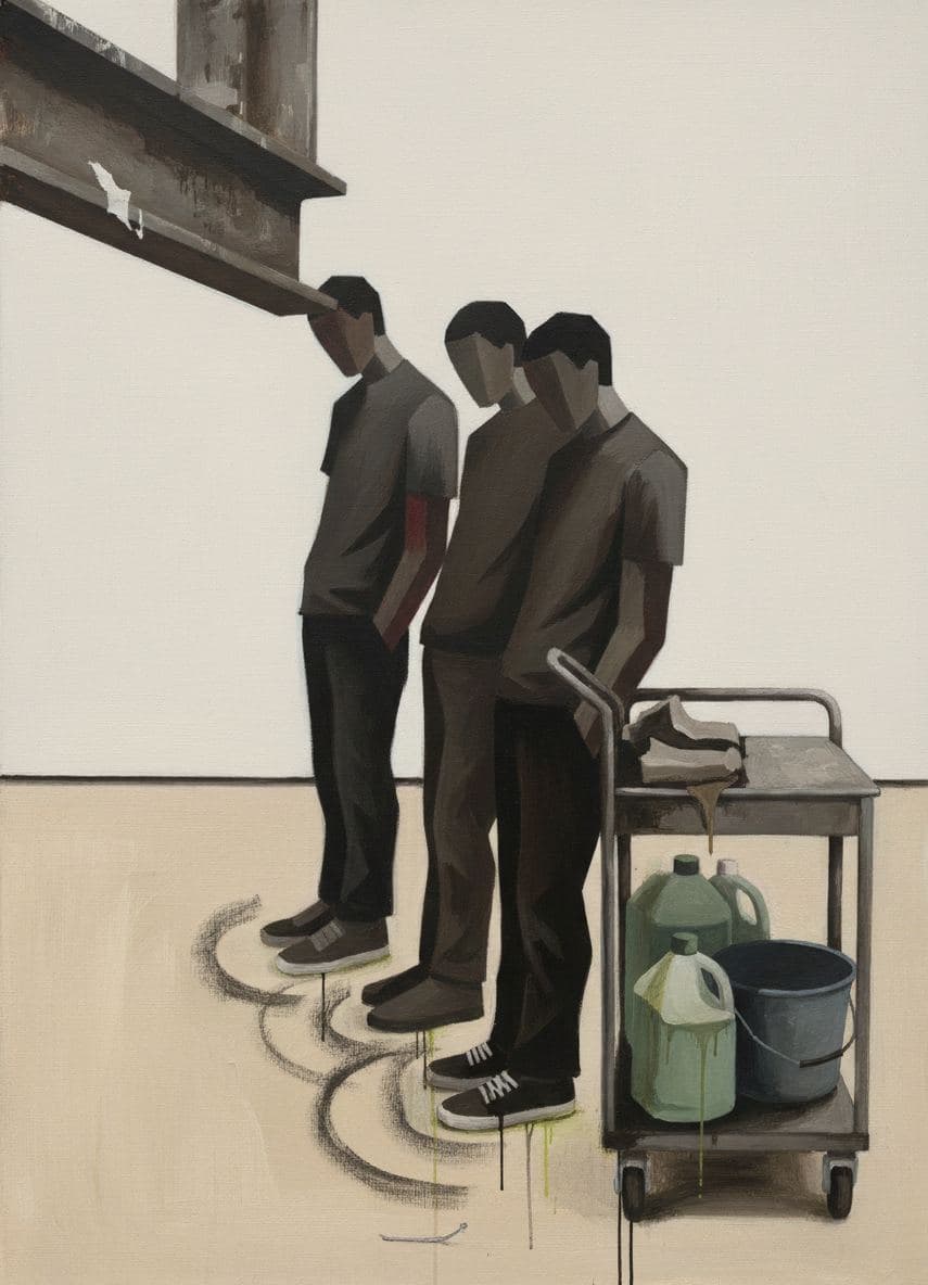 Mark Standing Beside the Cart — Viktor Eklund · MODULAR one-of-a-kind original