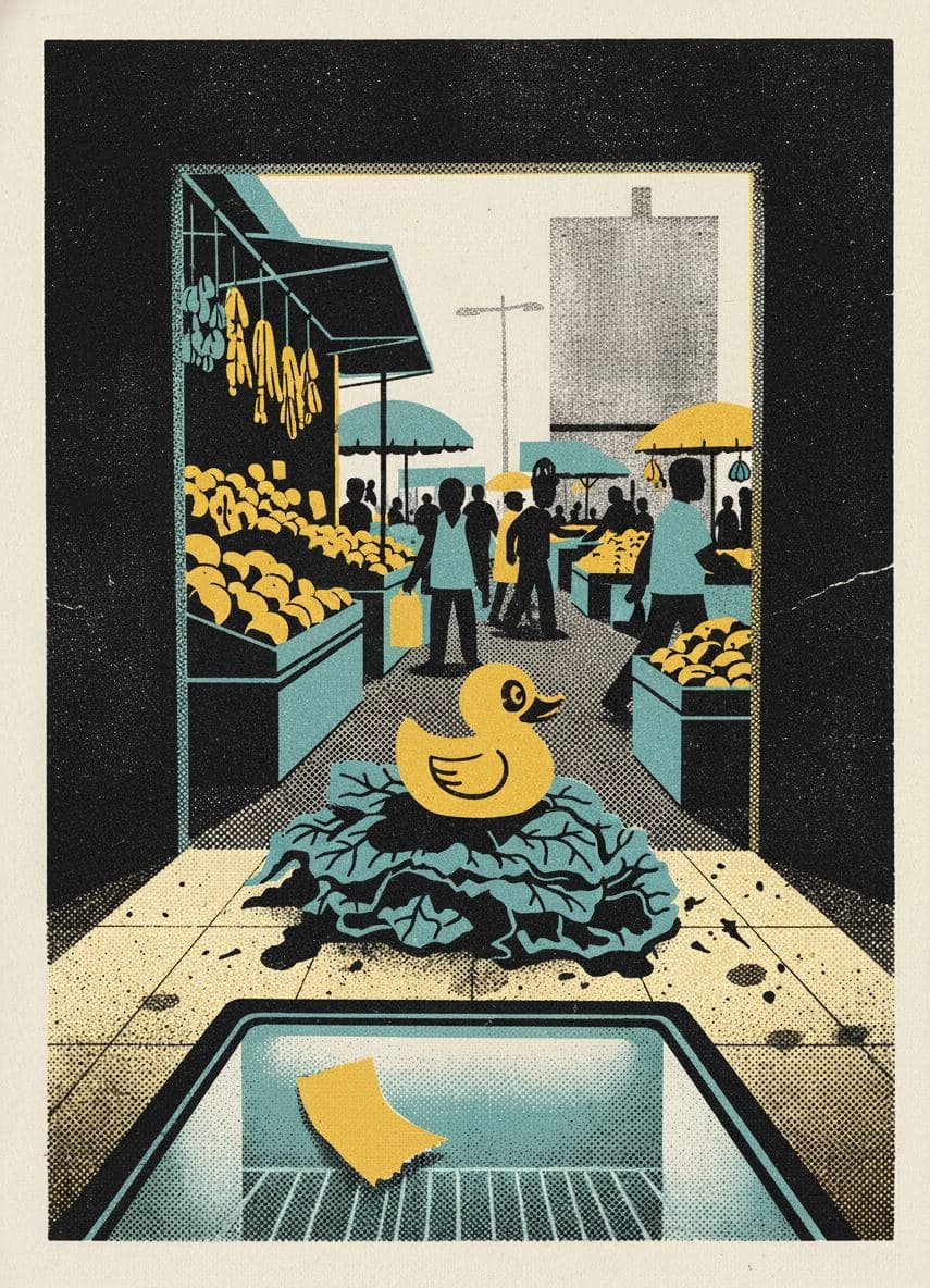 Market with a Rubber Duck — Anya Pietrowski · MODULAR one-of-a-kind original