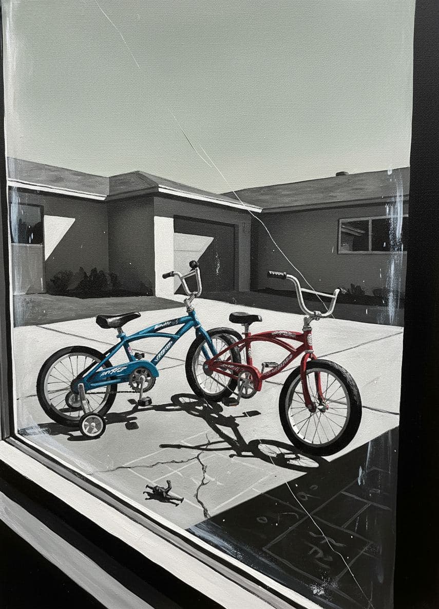 Melissa Forgetting Her Bike — Viktor Eklund · MODULAR one-of-a-kind original