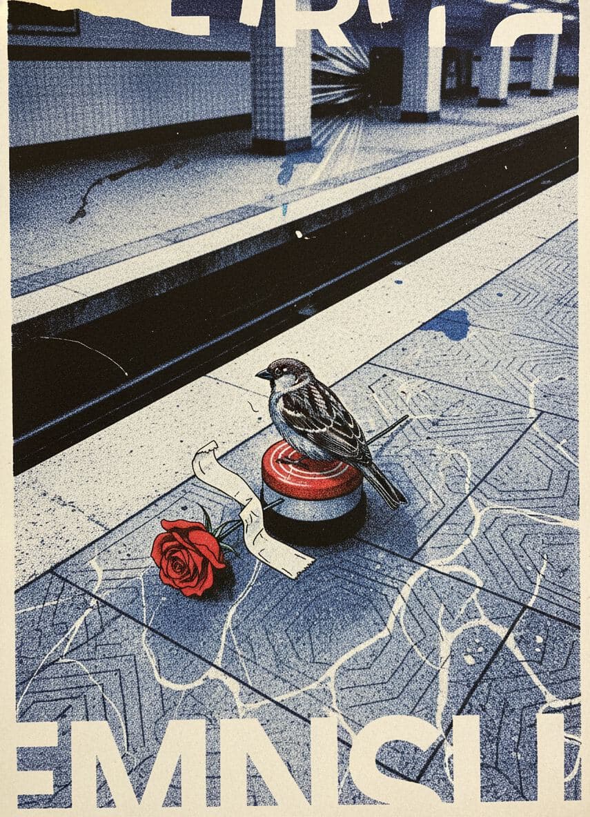 Metro Platform with a Rose — Anya Pietrowski · MODULAR one-of-a-kind original