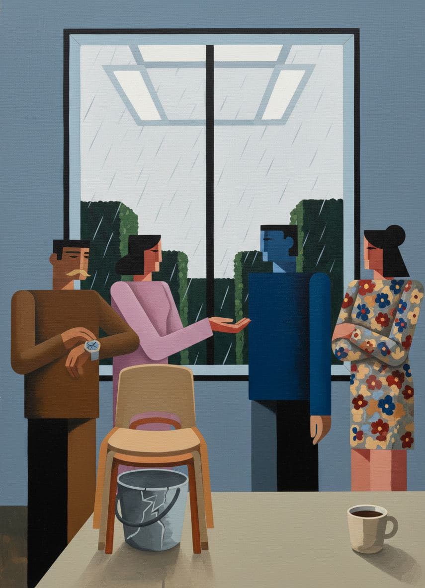 momentary pause, gilded janitor — Viktor Eklund · MODULAR one-of-a-kind original