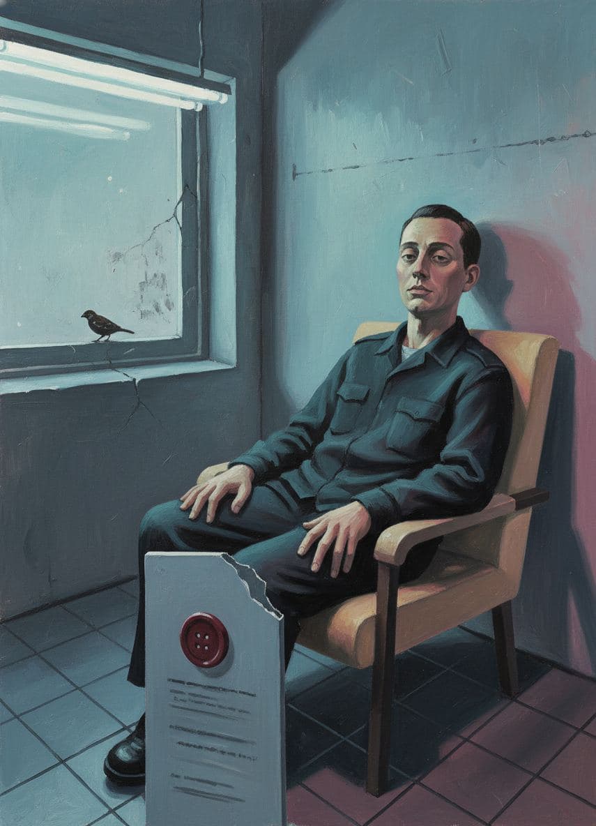 Museum Reception with a Sparrow — Stefan Tannhäuser · MODULAR one-of-a-kind original