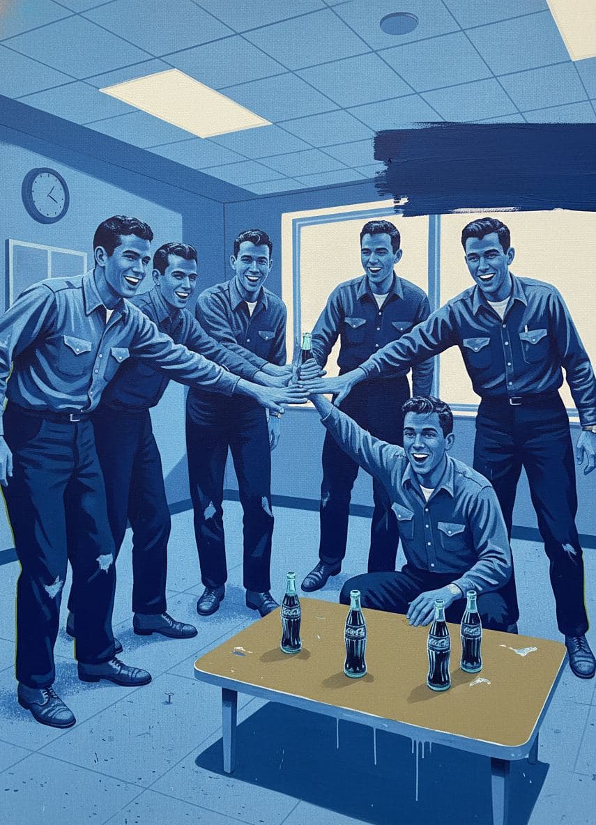 Office Friday Victory Dance — Saskia Vandenberg · MODULAR one-of-a-kind original