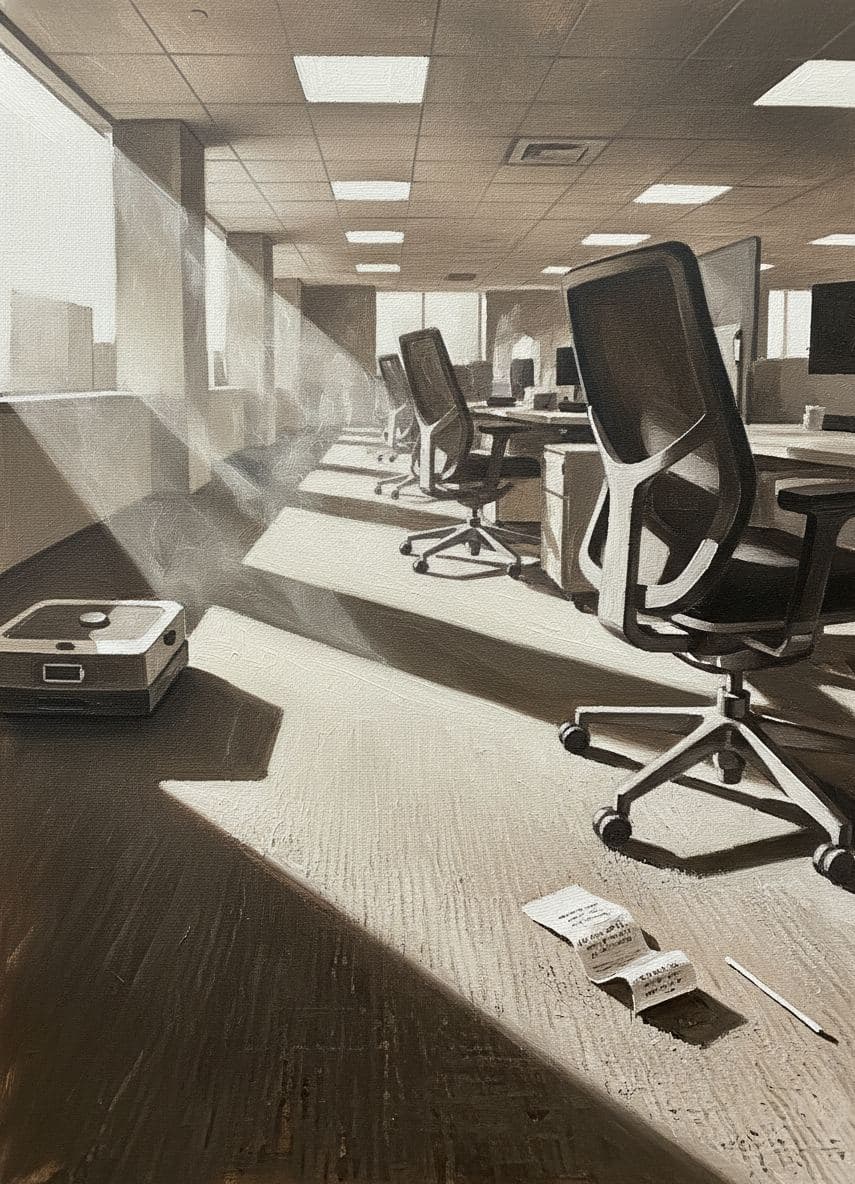 Open-Plan Office with an Unseen Schedule — Viktor Eklund · MODULAR one-of-a-kind original