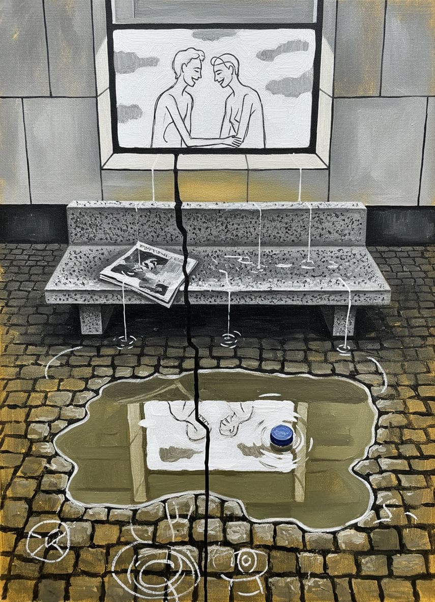 Paper on the Granite Bench — Viktor Eklund · MODULAR one-of-a-kind original