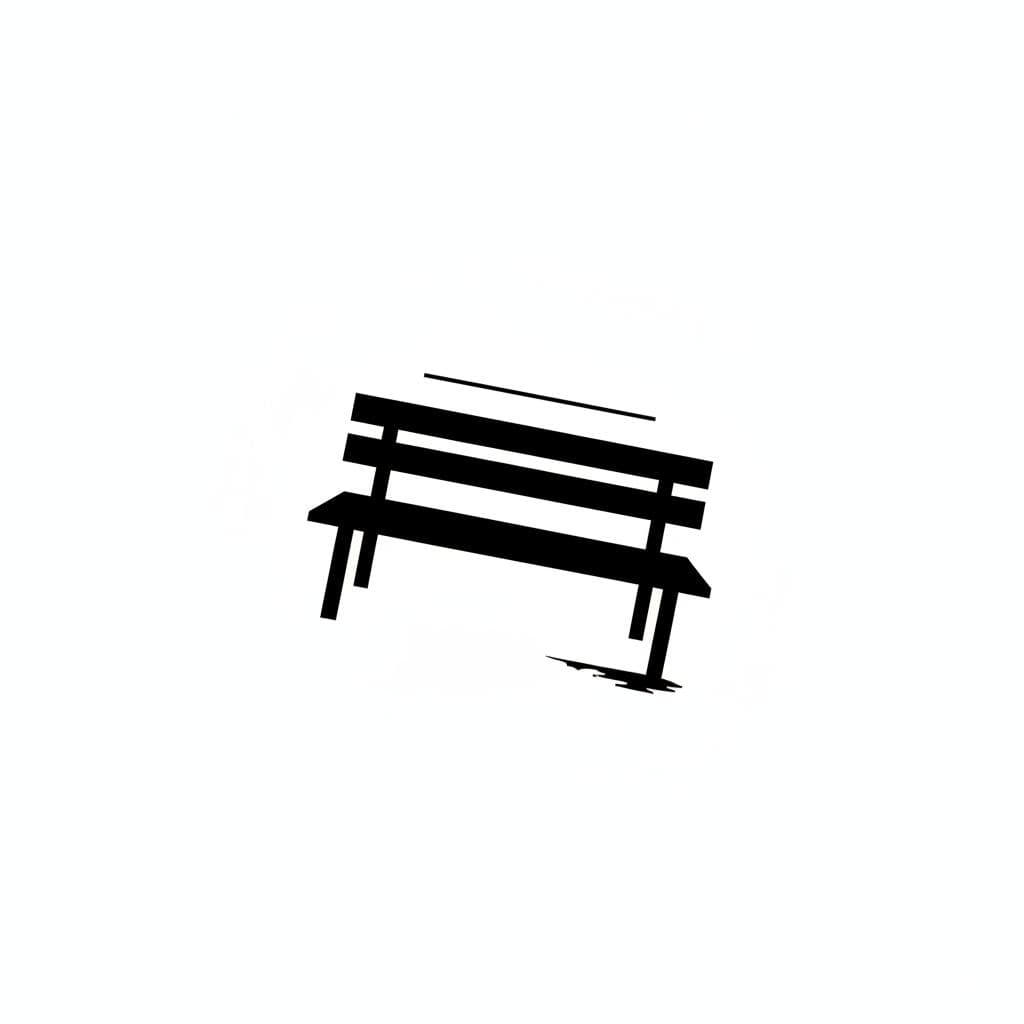 Pine Bench with Closed Sign — Saskia Vandenberg · MODULAR one-of-a-kind original