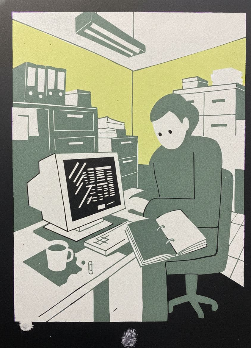 Proofreading the Spreadsheet — Irmela Bechmann · MODULAR one-of-a-kind original
