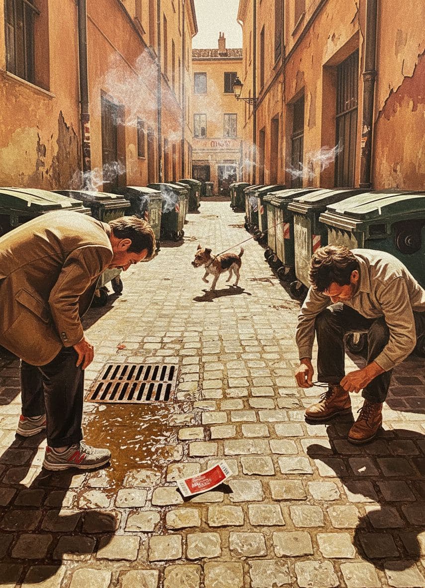 Puddle Water in the Alley — Stefan Tannhäuser · MODULAR one-of-a-kind original