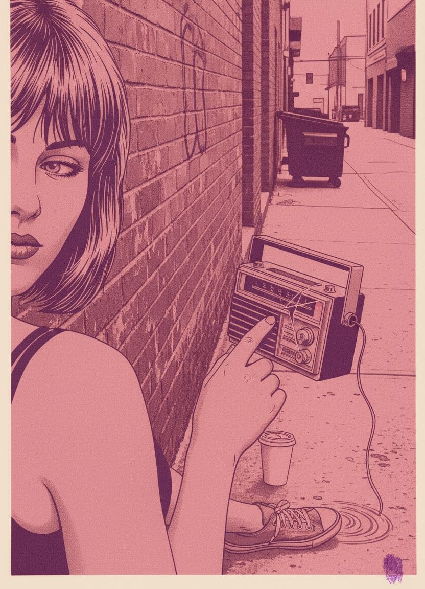 purple haze, quiet screen — Hilda Prosser · MODULAR one-of-a-kind original