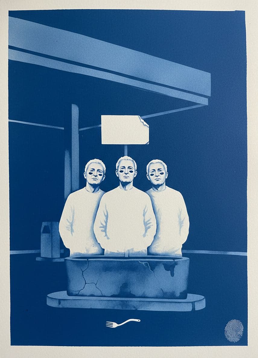 Reading the Lost Cat Notice — Viktor Eklund · MODULAR one-of-a-kind original