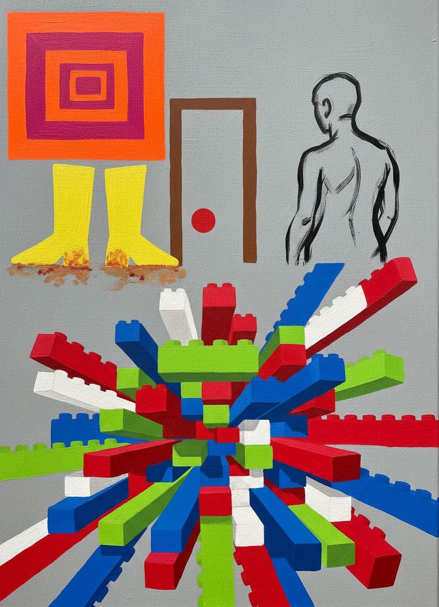 Red LED on the Wall — Viktor Eklund · MODULAR one-of-a-kind original