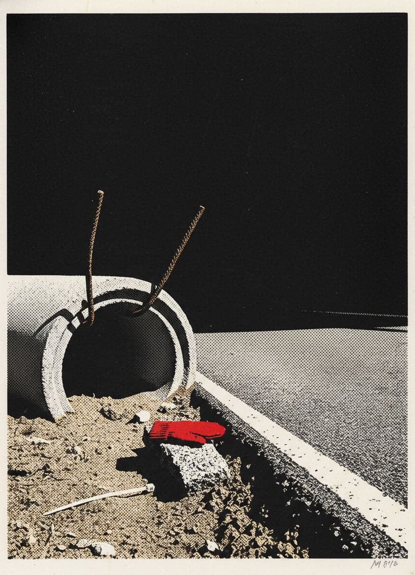 Red Mitten on Aggregate — Anya Pietrowski · MODULAR one-of-a-kind original