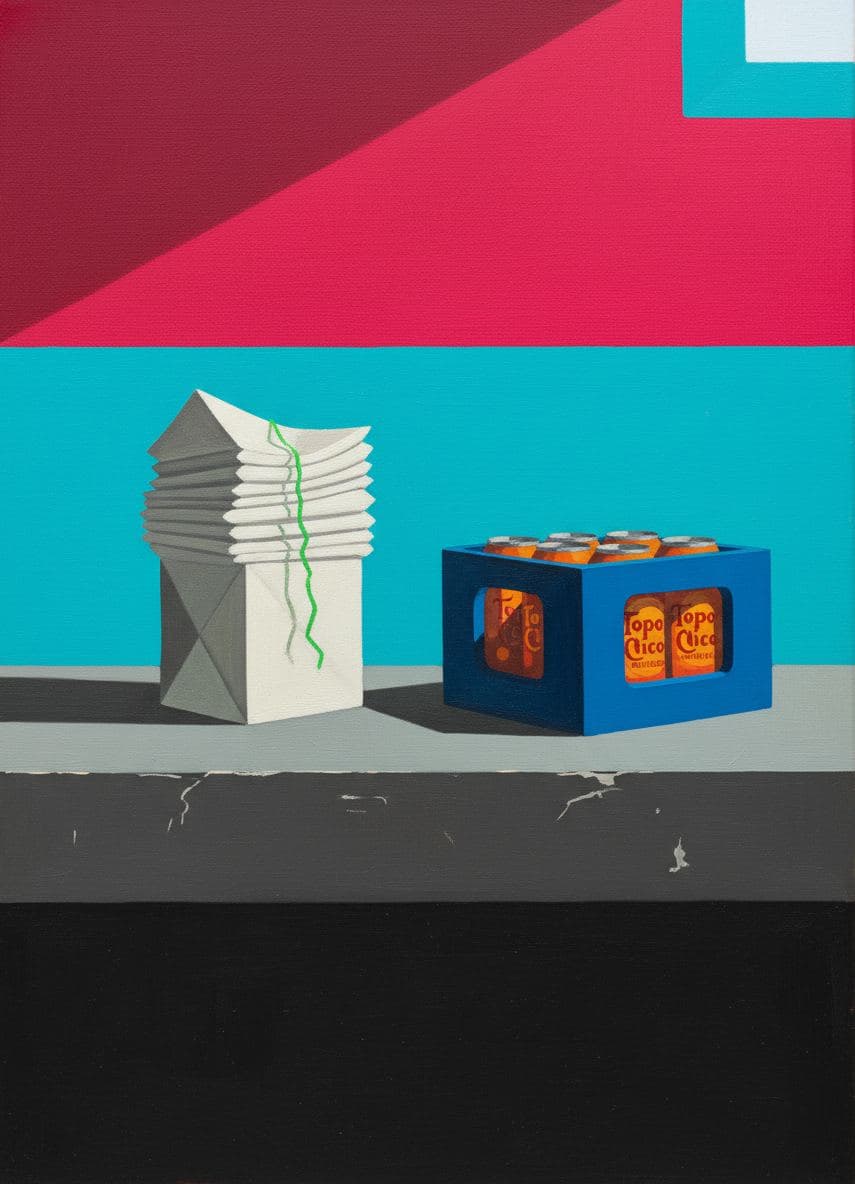 Rosa Stacks the Napkins — Viktor Eklund · MODULAR one-of-a-kind original