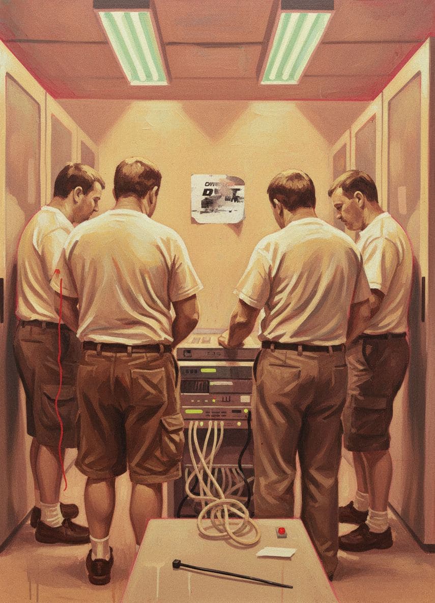 Server Room with a Loose Thread — Stefan Tannhäuser · MODULAR one-of-a-kind original