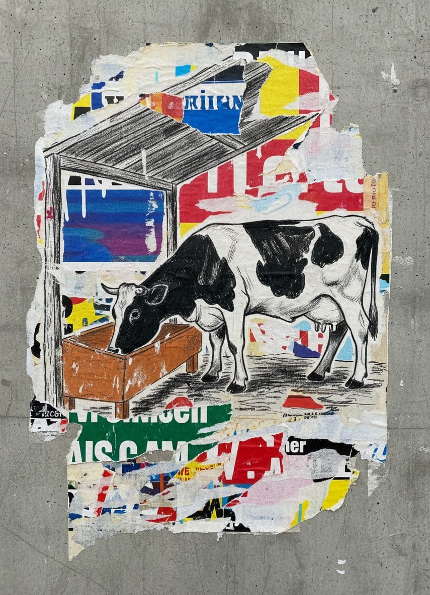 Shed With One Cow — Irmela Bechmann · MODULAR one-of-a-kind original