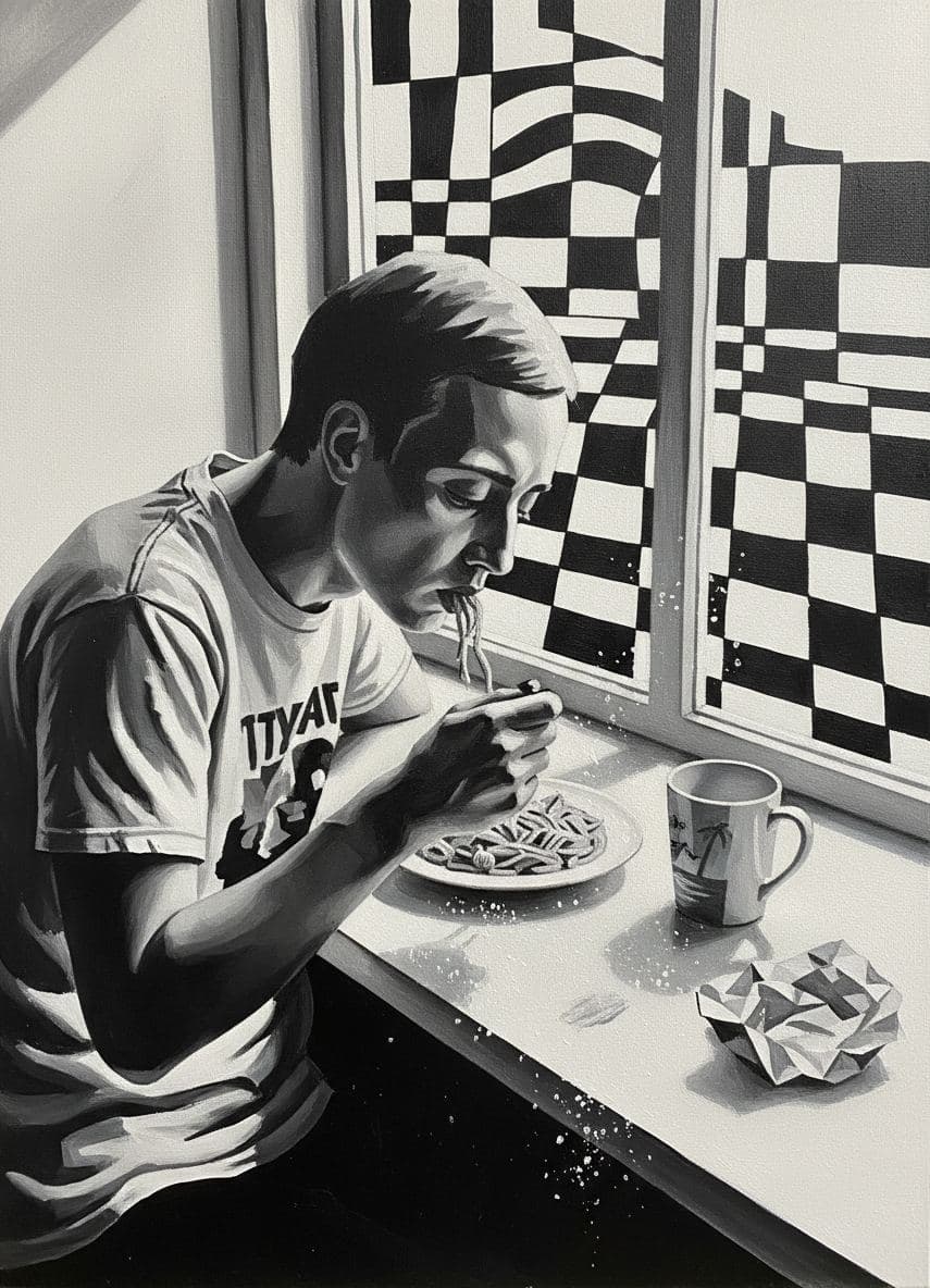 Shoveling Cold Pasta — Viktor Eklund · MODULAR one-of-a-kind original