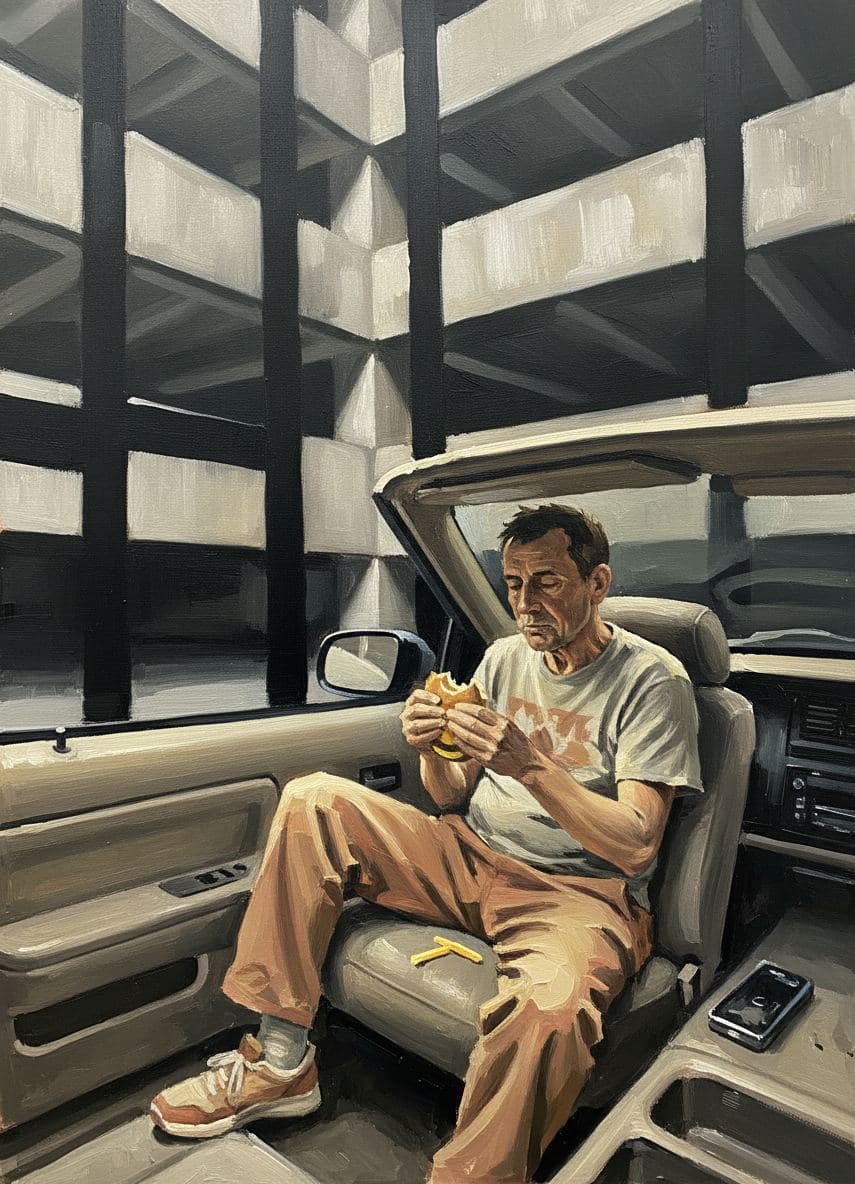 Someone Devouring Their Burger — Viktor Eklund · MODULAR one-of-a-kind original