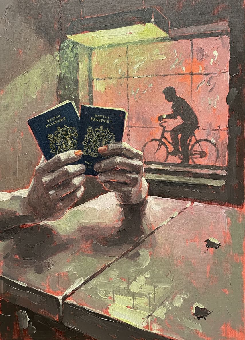 Someone Gripping the Passports — Stefan Tannhäuser · MODULAR one-of-a-kind original