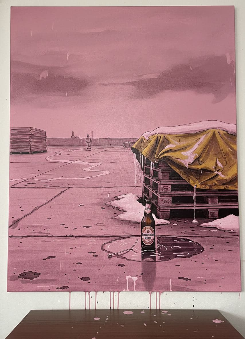 Someone Places the Bottle Down — Viktor Eklund · MODULAR one-of-a-kind original