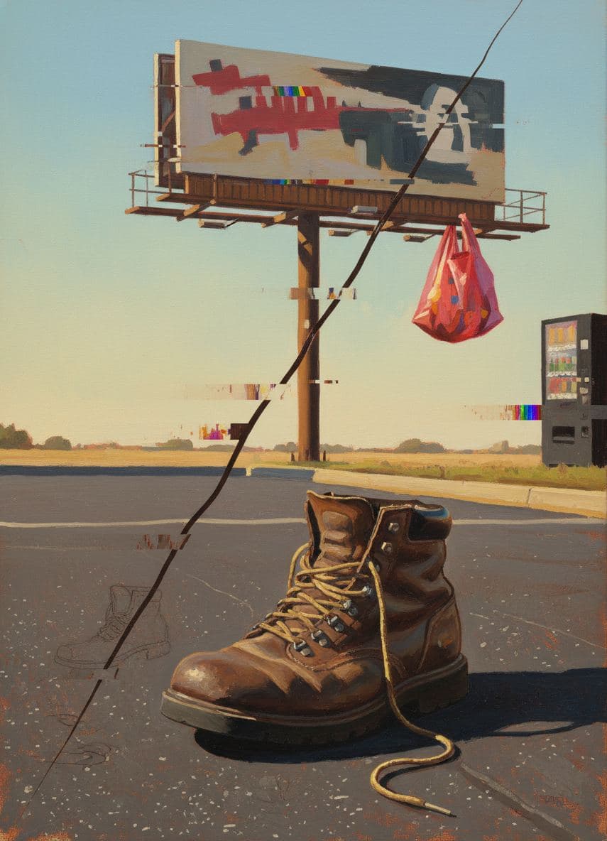 Someone's Boot Resting — Saskia Vandenberg · MODULAR one-of-a-kind original