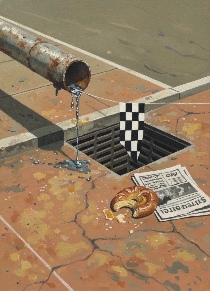 Spilling onto the Asphalt — Saskia Vandenberg · MODULAR one-of-a-kind original