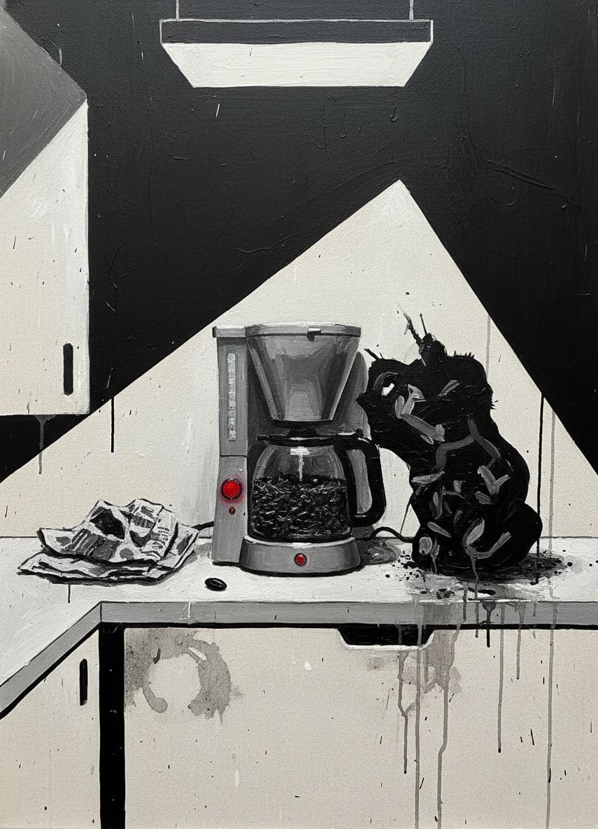 Spilling the Coffee Grounds — Viktor Eklund · MODULAR one-of-a-kind original