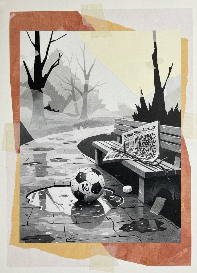 Spilling the Morning News — Irmela Bechmann · MODULAR one-of-a-kind original