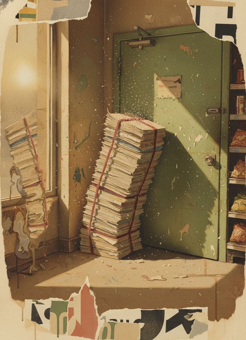 stack of forgotten to-dos — Irmela Bechmann · MODULAR one-of-a-kind original