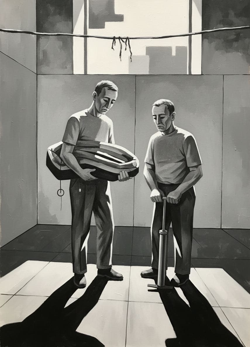 Stanley Wrestling the Pump — Viktor Eklund · MODULAR one-of-a-kind original