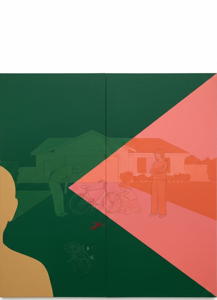 Suburban Driveway with a Flat Tire — Saskia Vandenberg · MODULAR one-of-a-kind original