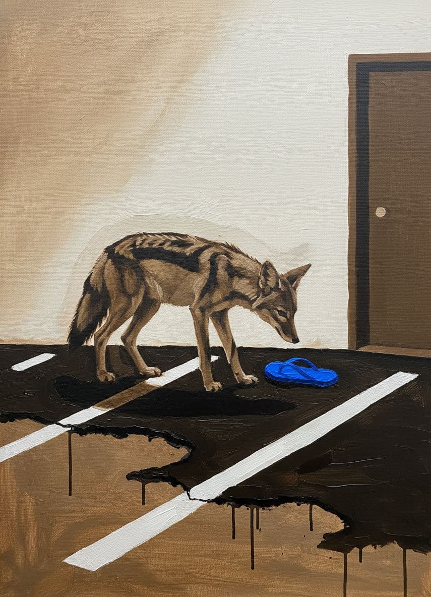 Sun-baked Vigil on New Asphalt — Saskia Vandenberg · MODULAR one-of-a-kind original