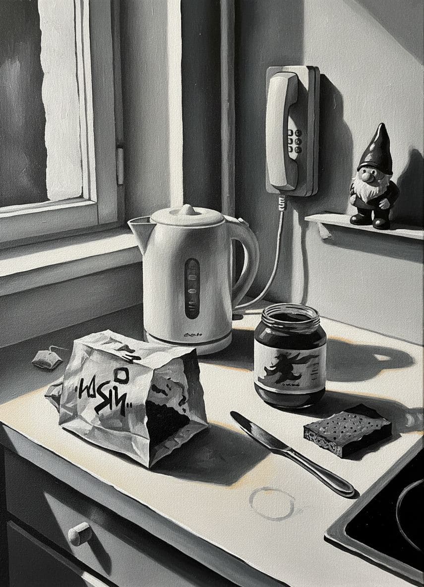 Sunday morning, anachronistic hum — Saskia Vandenberg · MODULAR one-of-a-kind original