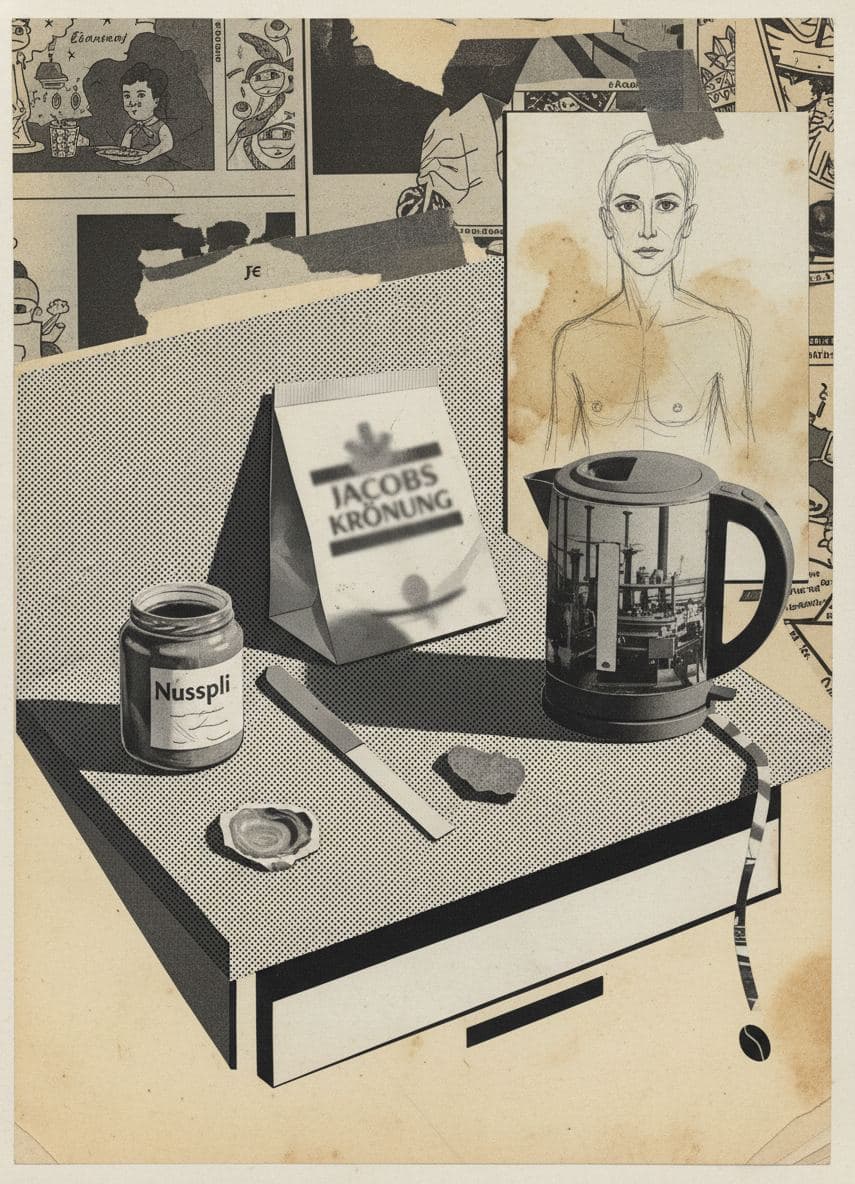 sunday morning's quiet aftermath — Irmela Bechmann · MODULAR one-of-a-kind original