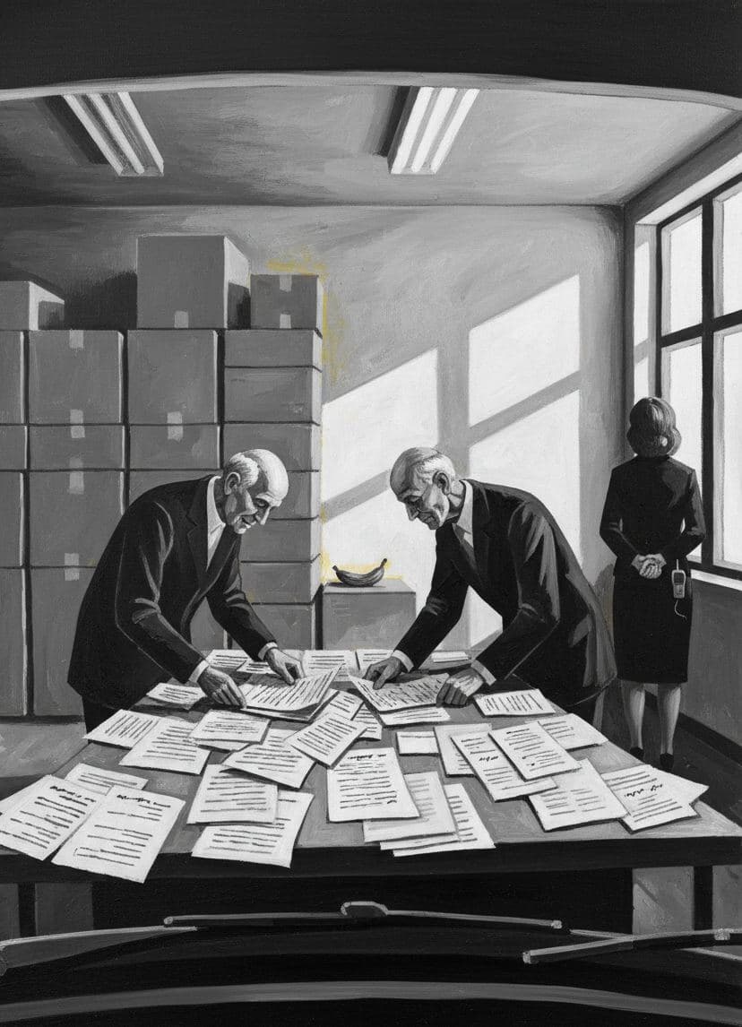 Tax Documents in the Reading Room — Viktor Eklund · MODULAR one-of-a-kind original