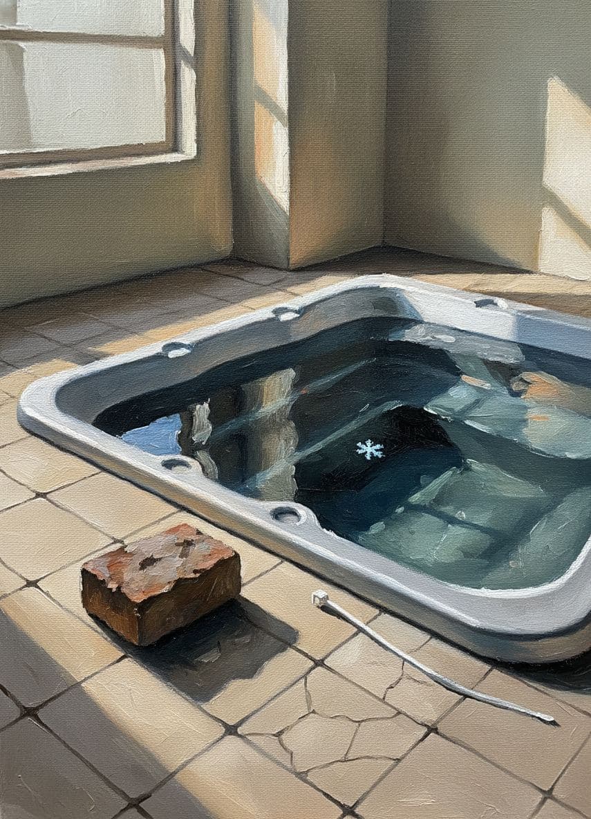 The Brick by the Hot Tub — Viktor Eklund · MODULAR one-of-a-kind original