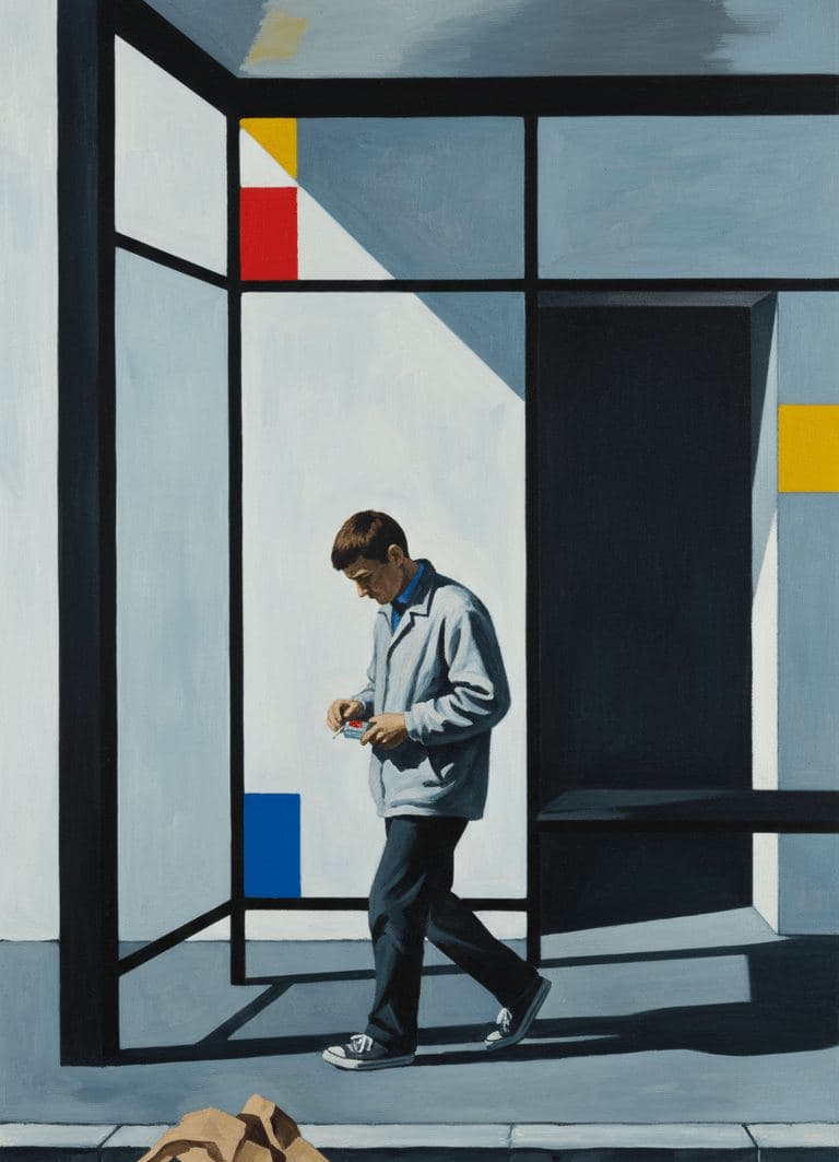 The Bus Arrives — Viktor Eklund · MODULAR one-of-a-kind original