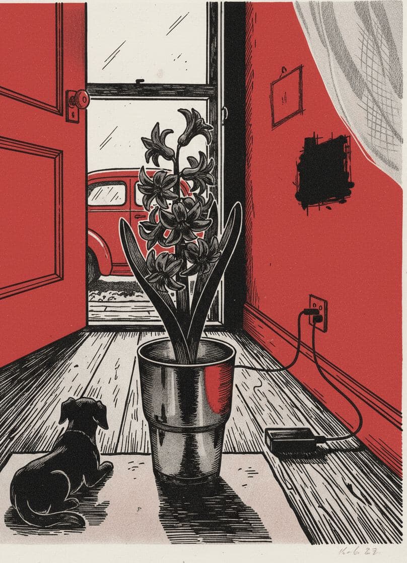 The Child Observing the Hyacinth Wilting — Yuko Shimizu-Tachibana · MODULAR one-of-a-kind original