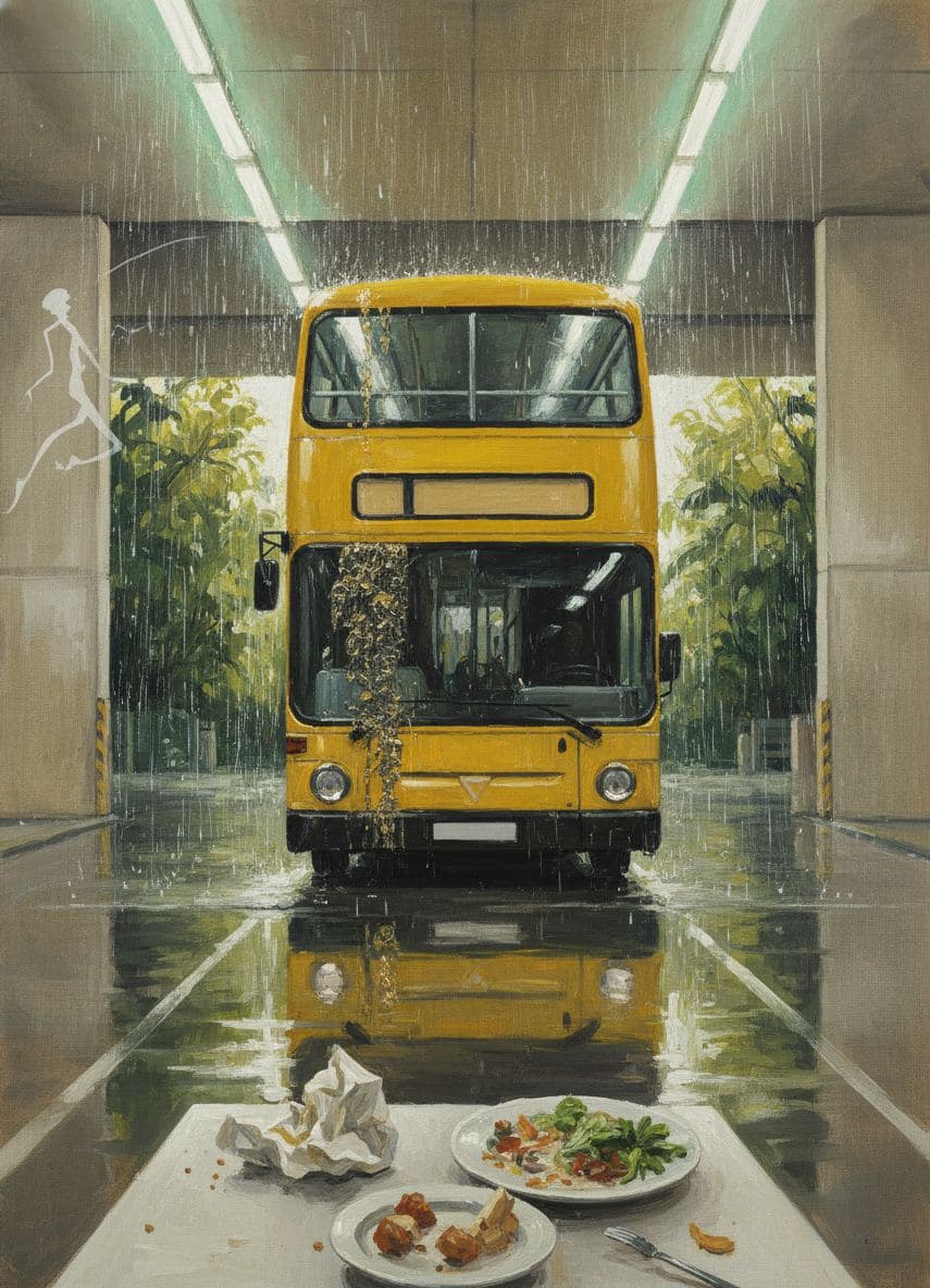 The Dirty Double-Decker Bus — Saskia Vandenberg · MODULAR one-of-a-kind original