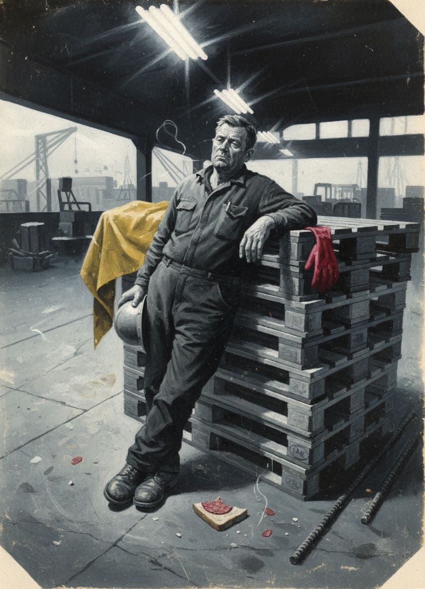 The Dockworker's Unseeing Gaze — Stefan Tannhäuser · MODULAR one-of-a-kind original