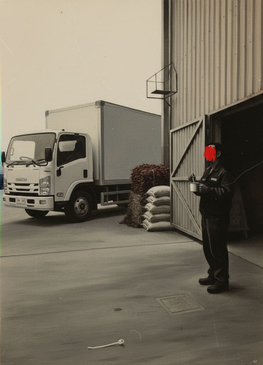 The Driver's Early Morning Ricoffy — Saskia Vandenberg · MODULAR one-of-a-kind original