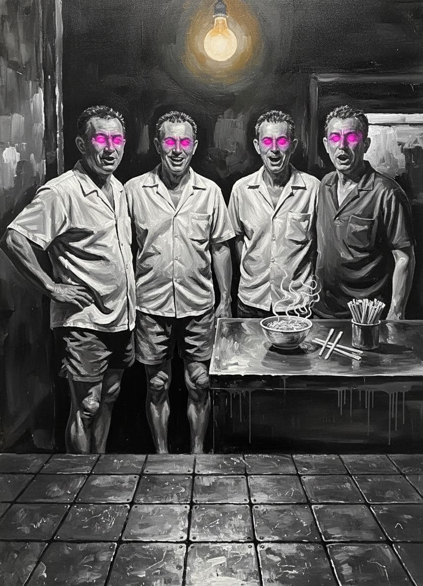 The Four Men Performing — Stefan Tannhäuser · MODULAR one-of-a-kind original