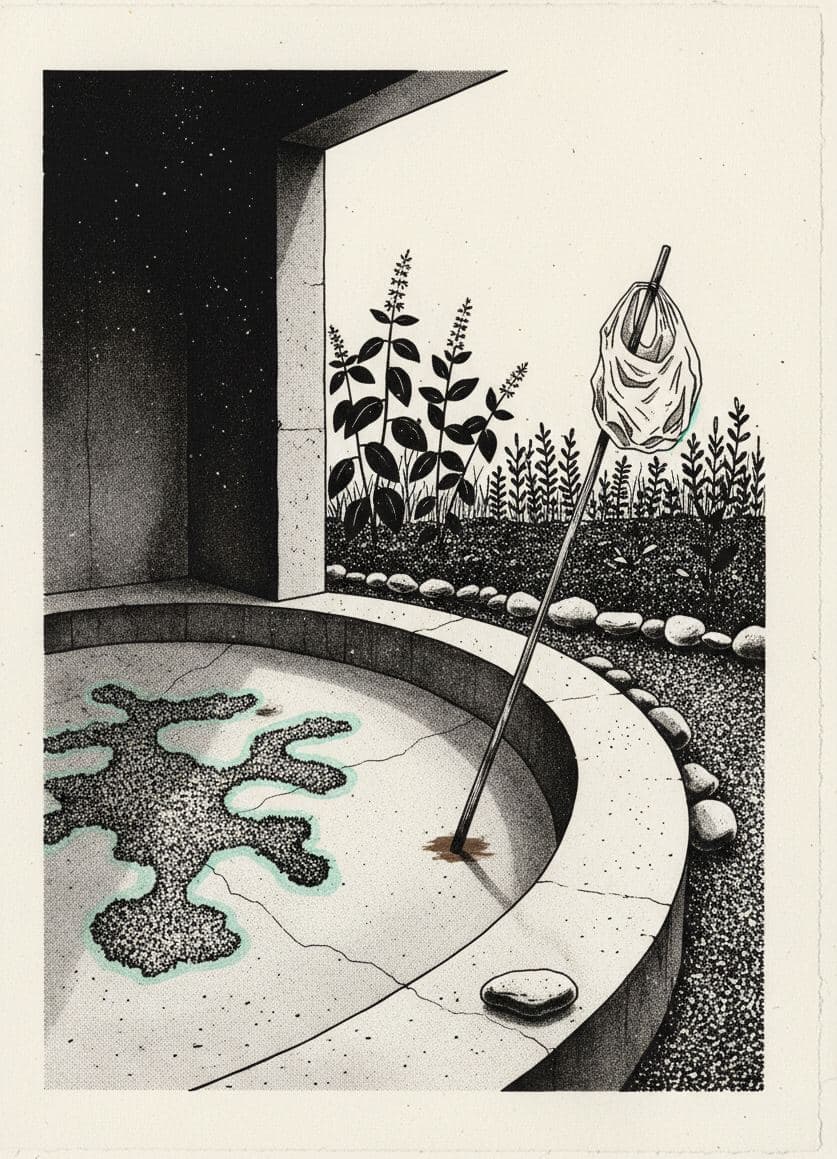 The Gardener Arranging the Stones — Anya Pietrowski · MODULAR one-of-a-kind original