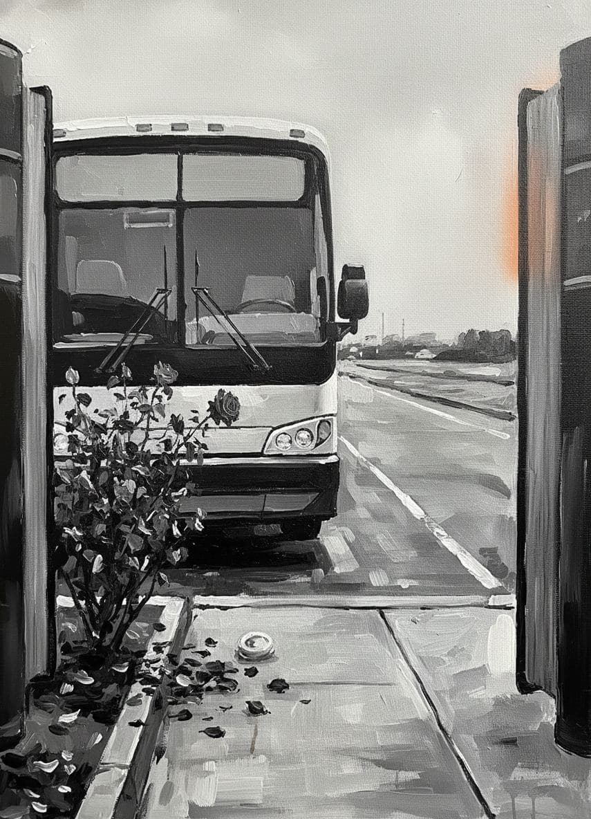 The Gleaming Bus and the Fading Rose — Saskia Vandenberg · MODULAR one-of-a-kind original