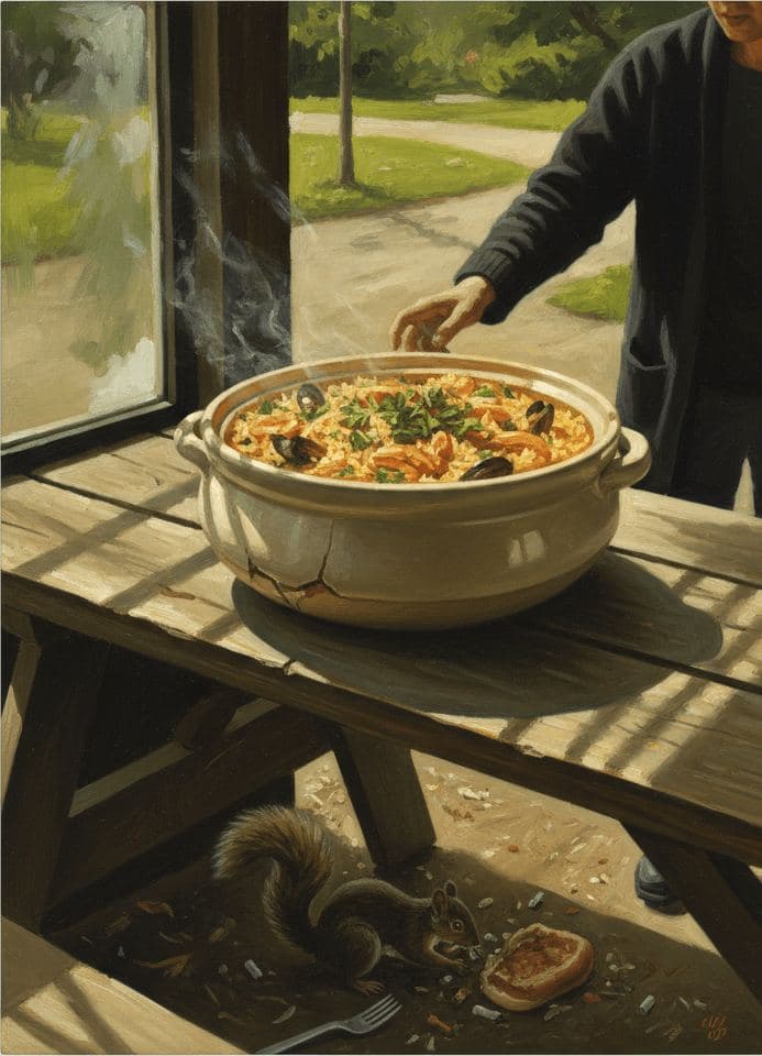 The Grand Unattended Paella — Hilda Prosser · MODULAR one-of-a-kind original