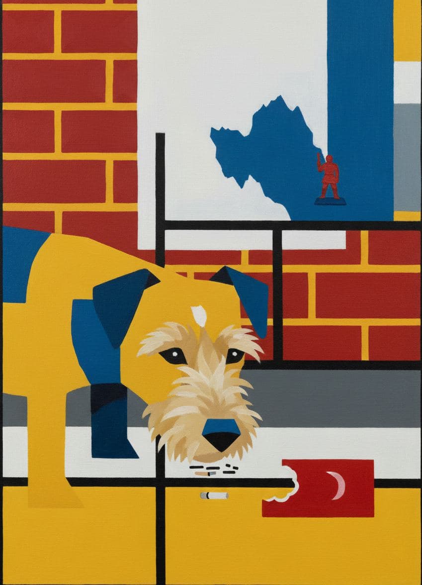 The Hound and the Ashtray — Saskia Vandenberg · MODULAR one-of-a-kind original