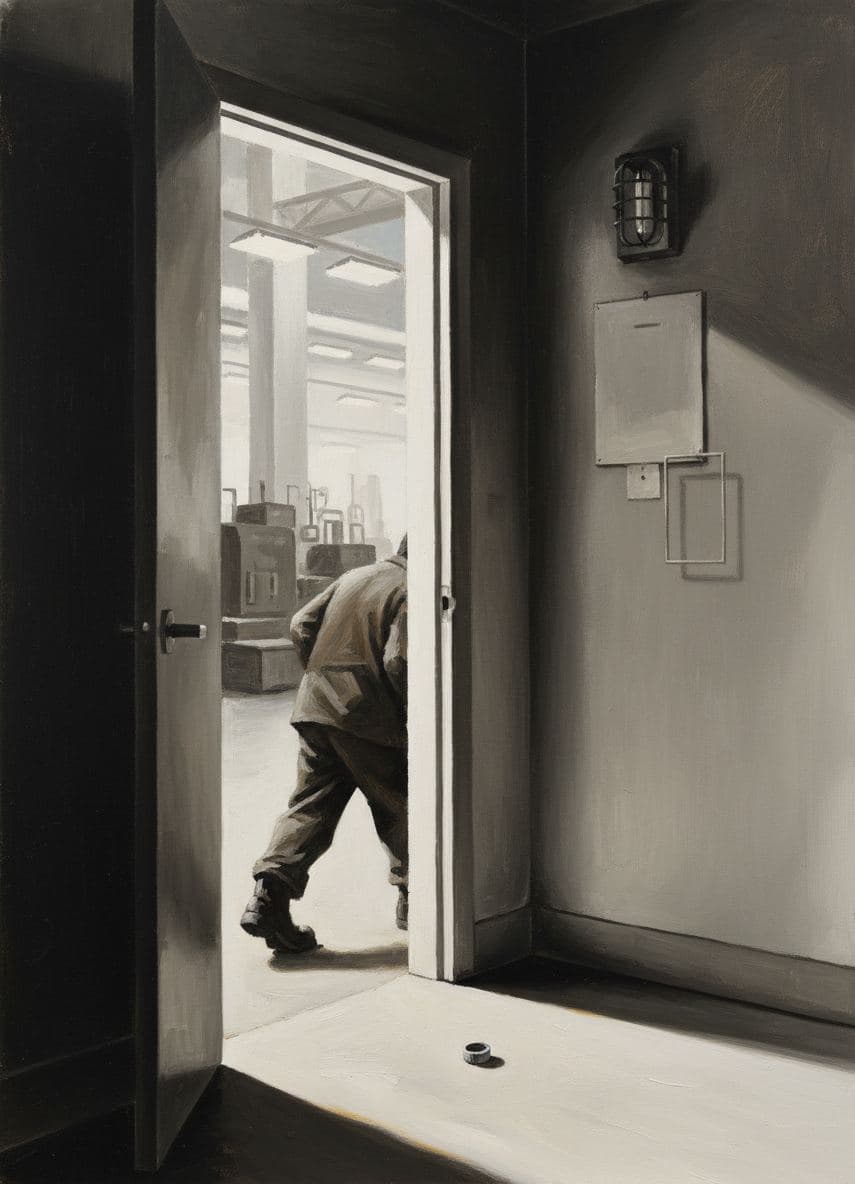 The Last Shift Clocks Out — Viktor Eklund · MODULAR one-of-a-kind original