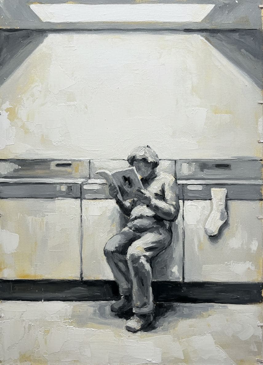 The Laundromat Dreamer — Viktor Eklund · MODULAR one-of-a-kind original